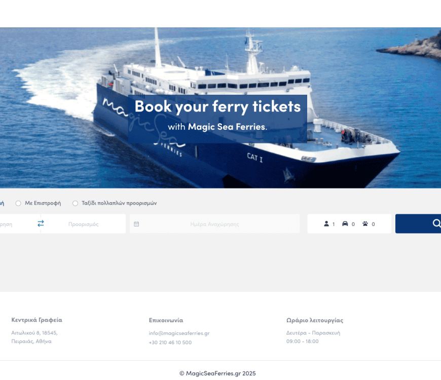 New Customer onboard, Magic Sea Ferries!